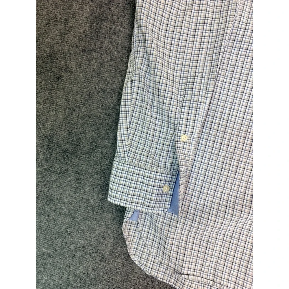 Ralph Lauren Polo  100% Cotton Stretch Button Up Shirt Multicolor Check Size XL